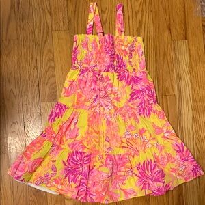 Lilly Pulitzer Pink and Yellow Floral Dress